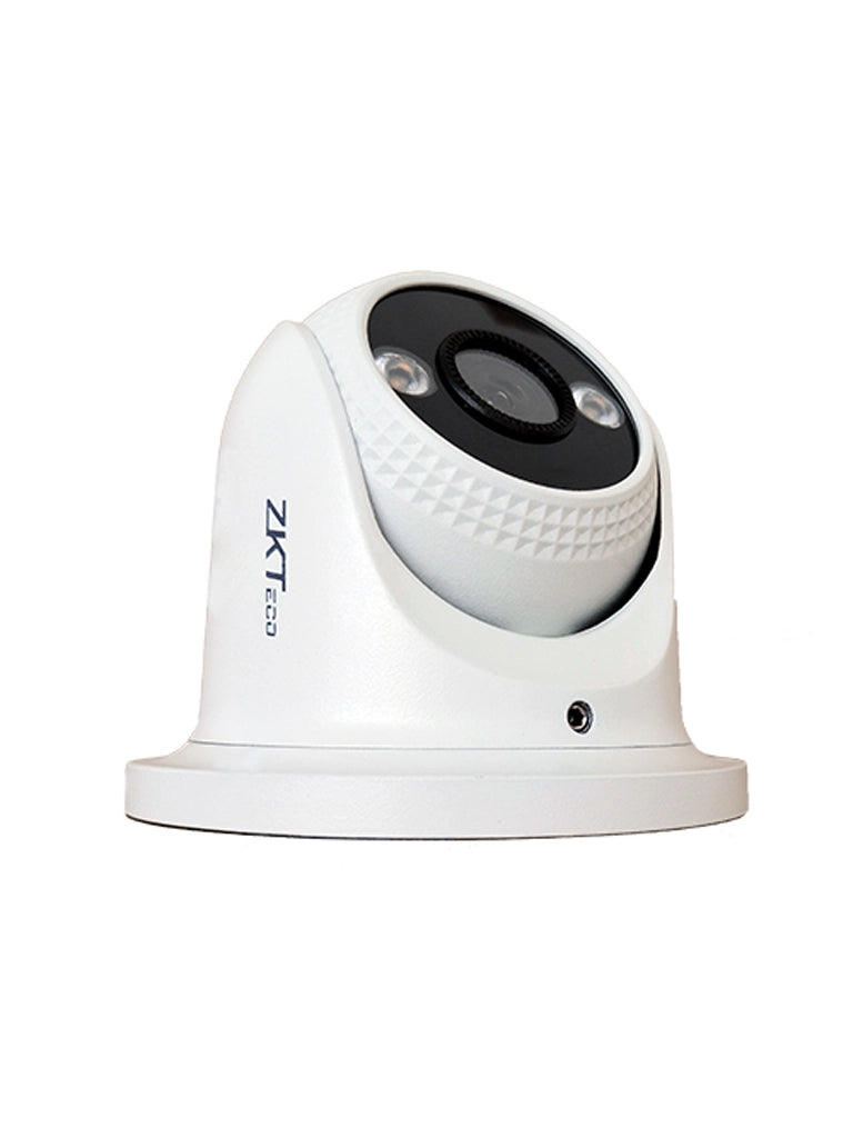 ZKTECO ES-854C31C-S4-C-MI-S  Camara IP Domo Full Color de 4 MP, Serie BioSense, Lente 2.8 mm, Micrófono Integrado, Video Analítico IVA, Visión nocturna a color hasta 30 m, PoE, IP67, Onvif y Carcasa Metálica