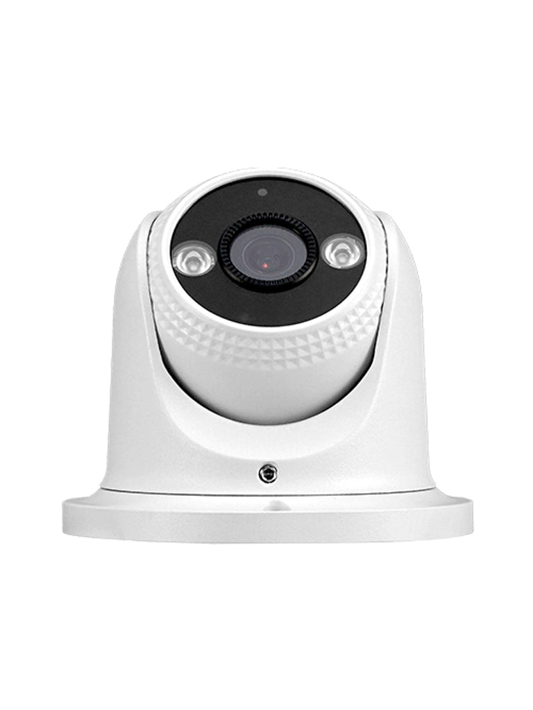 ZKTECO ES-855P31C-S8-MI-S-HL - Cámara IP Domo Híbrida Inteligente de 5 MP, Serie BioSense, Lente 3.6 mm, Micrófono Integrado, Video Analítico IVA, Visión nocturna híbrida: IR 40 m / Luz blanca 30 m, PoE, IP67, Onvif y Carcasa Metálica