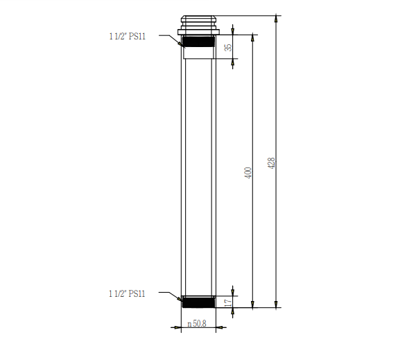VIVOTEK AM-117 - Brazo tubular para montaje de 40 cm