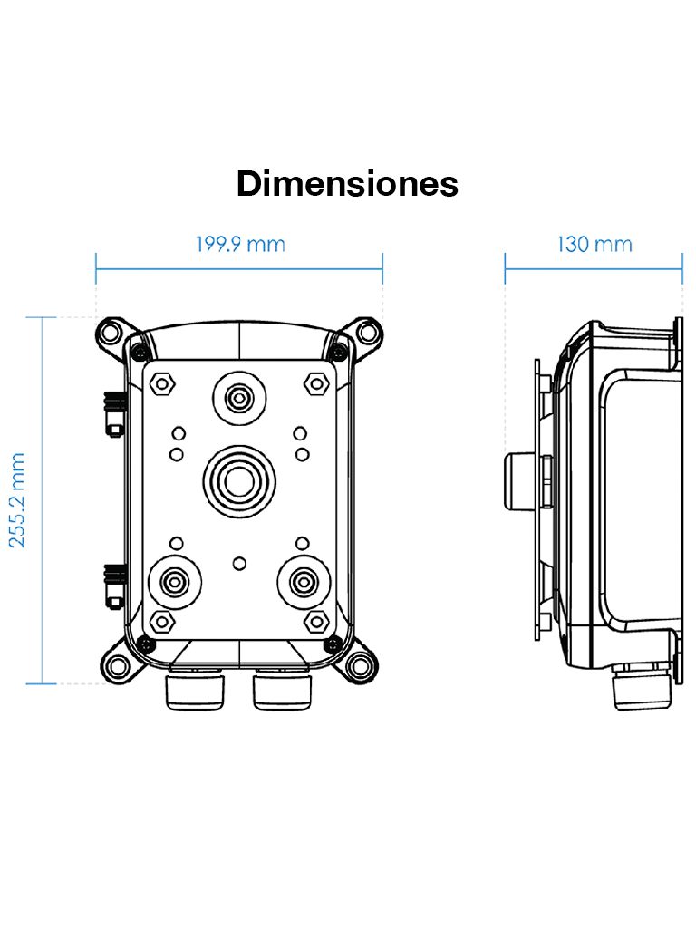 VIVOTEK AM-718 - Caja de conexiones con protección IP67 e IK10, compatible con montajes en pared AM-212, AM-221 y AM-21C