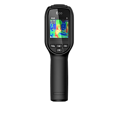 ECO - Cámara Termográfica Portátil / Rango de temperatura de -20 °C a 550 °C / Alta precisión ±2℃/±2% / Resolución super IR 240 x 240 / Pantalla LCD 2.4" / puntero láser / IP54 / Memor