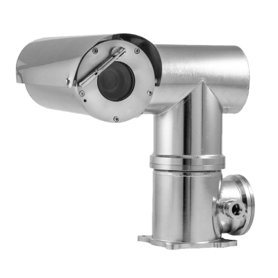 Camara IP antiexplosion tipo punta de poste 2MP / 32X / IP67 / acero inoxidable / Conexión RJ45 / Certificacion cLCus C1 / D1