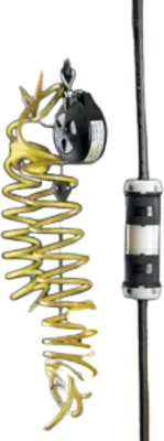Conector Industrial con Bloqueo de Media Vuelta / 30 A 250 V CA / 3 Polos 4 Hilos  / Nema L15-30R / Color Blanco y Negro.