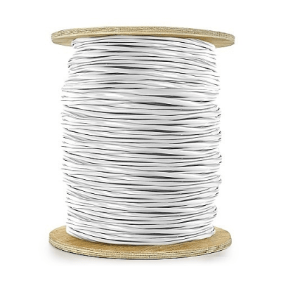 Carrete de 305 Metros (1000 Pies) de Cable / 2 x 14 AWG / Blindado / Plenum / Color Blanco / Para Aplicaciones de Audio, Seguridad y Control
