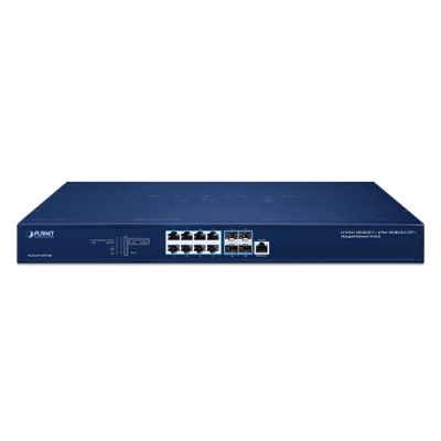 Switch Administrable Capa 3 10Gbps+ / 8 Puertos 100/1G/2.5G/5G/10GBASE-T RJ45 / 4 Puertos 10GBASE-X SFP+ / Enrutamiento Estático IPv4/IPv6 / 240Gbps Switch Fabric / Seguridad de Nivel Empresarial / Soporte Completo IPv6