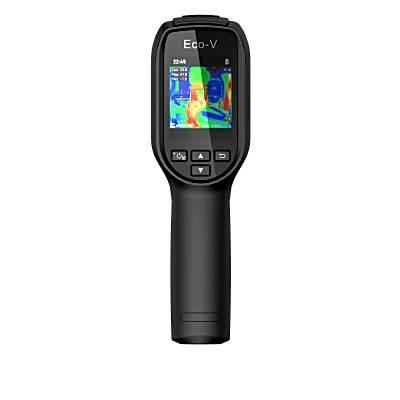 Eco-V - Cámara Termográfica Portátil / SuperIR 240 x 240 / Rango de -20°C a 550°C / Pantalla LCD 2.4" / Fusión Térmica-Visible / Memoria 4GB (30,000 imágenes) / Batería 8h