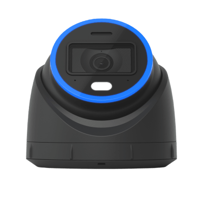 Cámara UniFi Protect Turret AI Negra / 4K(8MP) / Ángulo ultra-ancho 109.9 / Visión Nocturna IR 40 m / AI Avanzado: Reconocimiento de Rostros y Matrículas / LED p/color en la noche / Micrófono 2 vías / ranura Micro