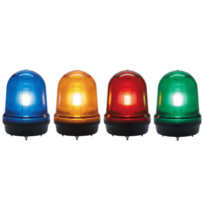 LED con patrones fijo/intermitente, estroboscópico y simulación rotatorio, Color Verde de 12-24 VCD