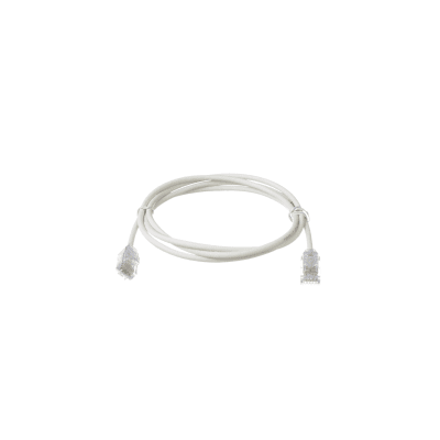 Cable de Parcheo TX6, UTP Cat6, Diámetro Reducido (28AWG), Color Blanco Mate, 4.57 Metros (15 Pies)