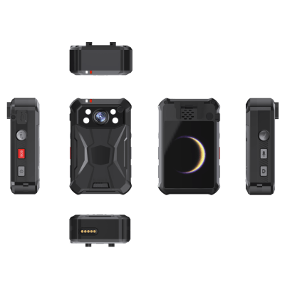 Body Camera Portátil / Grabación a 2K / Pantalla 2.4" LCD / IP68 / H.265 / 64 GB de Almacenamiento / GPS / WIFI / 3G y 4G / Fotos de Hasta 40 Megapixel / Micrófono Integrado