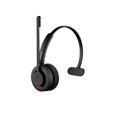 Diadema Inalámbrica DECT/Bluetooth con Micrófono Rotable /Audio HD/  Cancelación IA/  Incluye Base de Carga