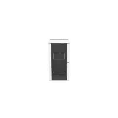 Gabinete PanZone de Montaje en Pared, de 19in, Puerta con Ventana de Seguridad, 26 UR, 762mm de Profundidad, Color Blanco