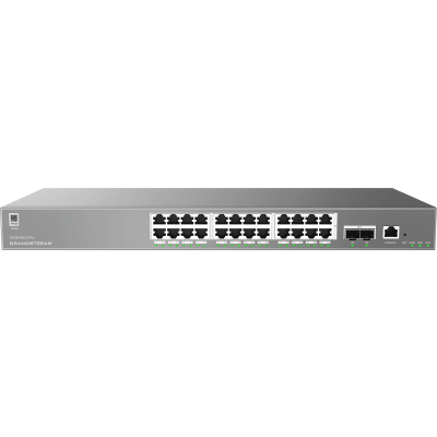 Switch Empresarial Administrable Capa 2++ / Serie GWN7800 Pro / 24 Puertos Gigabit Ethernet / 2 SFP+ / Switching 88 Gbps / VLAN 4K / QoS Avanzado / GDMS Cloud