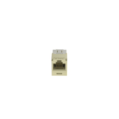 Conector Jack RJ45 Estilo TG, Mini-Com, Categoría 6, de 8 Posiciones y 8 Cables, Color Marfil
