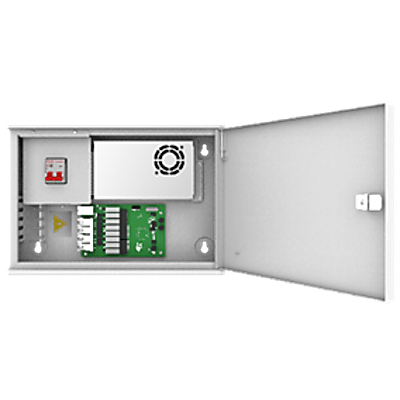 Switch Poe administrador de cámaras de estacionamiento / 8 Puertos POE Hikvision / Soporte 32 Cámaras / 2 Puertos Gigabit Ethernet / Protección con Circuit Breaker / Instalación Plug and Play / Montaje en Pared