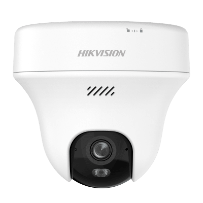 Turret PT  IP 2K Megapixel / Lente 2.8 mm / Dual Light (10 mts IR + 10 mts Luz Blanca) / Wi-Fi / IP54 / dWDR  / H.265 / Audio Bidireccional (Micrófono y Bocina)
