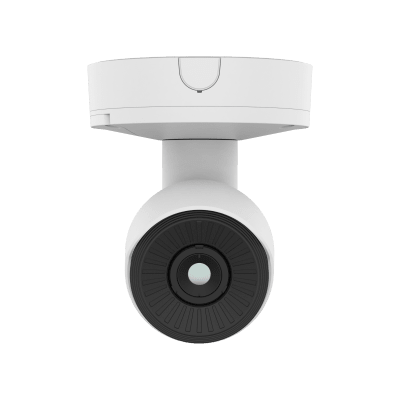 Cámara Térmica AI Radiométrica QVGA / Detector Microbolómetro 384x288 / Clasificación AI Persona-Vehiculo / Rango Temperatura -40°C a 550°C / NETD ≤30mK / IP66 IK10 / PoE y 12VDC / ONVIF S,G,T,M