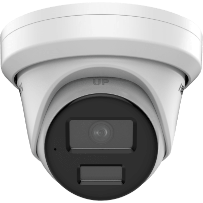 Turret IP 4 Megapixel / Lente 4 mm / Dual Light (40 mts IR + 40 mts Luz Blanca / DARKFIGHTER S / Microfono Integrado /  Exterior IP67 / WDR 130 dB /  4 Analíticos: AcuSense, Deteccion Facial, Conteo de Personas por Cruce y Zona