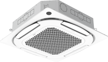 Set Minisplit Tipo cassette 3 ton 220-240 V / R32 / 17 seer Frio y calor