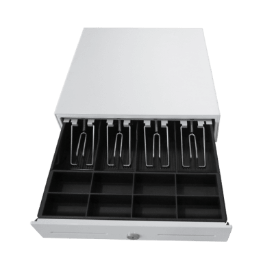 Cajón de Dinero / Organizador de Efectivo / Compartimentos para Billetes y Monedas / Clips Metálicos de Sujeción / Ranura de Inserción / Uso en Puntos de Venta