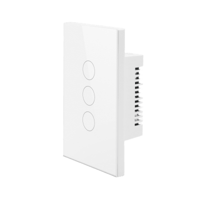(Wifi) Apagador switch inalámbrico WIFI, control de 3 regresos de carga, 110V