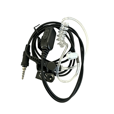 Micrófono Audífono de Solapa Para Radio Marino TXM52 / Tubo Acústico Transparente / 2 Cables / Audio Nítido en Transmisión y Recepción