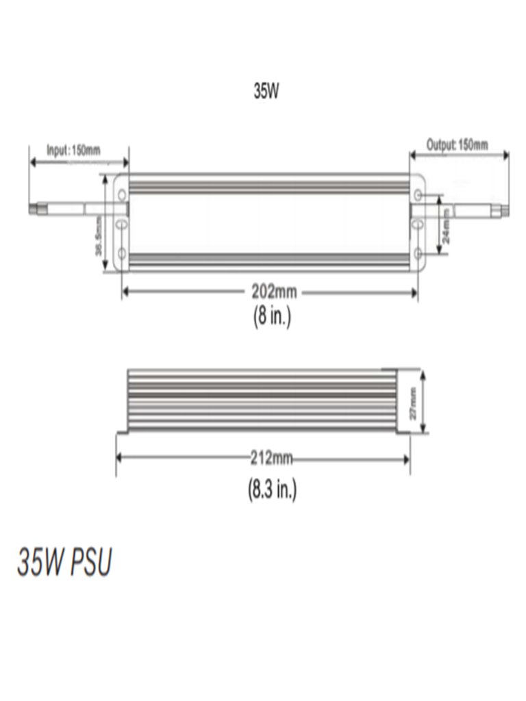 BOSCH V_PSUIIR35- Fuente de Alimentación 100-240VCA/24VCC 1,25A