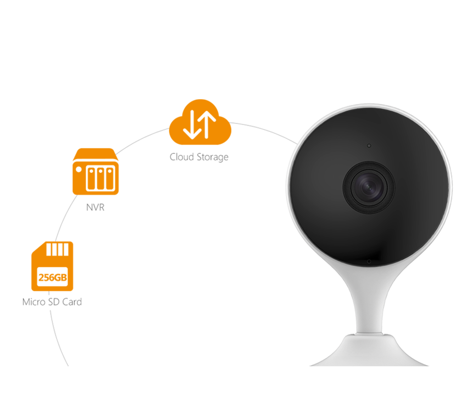 IMOU CUE 2 (IPC-C22EN) - Cámara IP WiFi de 2MP con lente de 2.8mm, audio bidireccional, AI, detección de humanos, sirena, micrófono, IR 10m, ranura MicroSD y alarma de ruido.