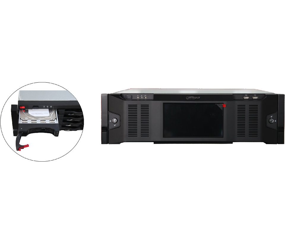 DAHUA DSS7016DR-S2- Servidor de Administración de Dispositivos compatible con Software DSS Pro y dispositivos Dahua. Ofrece una capacidad de 600Mbps y cuenta con 15 bahías SATA Hot Plug. Soporta RAID para una gestión avanzada y segura de dispositivos.