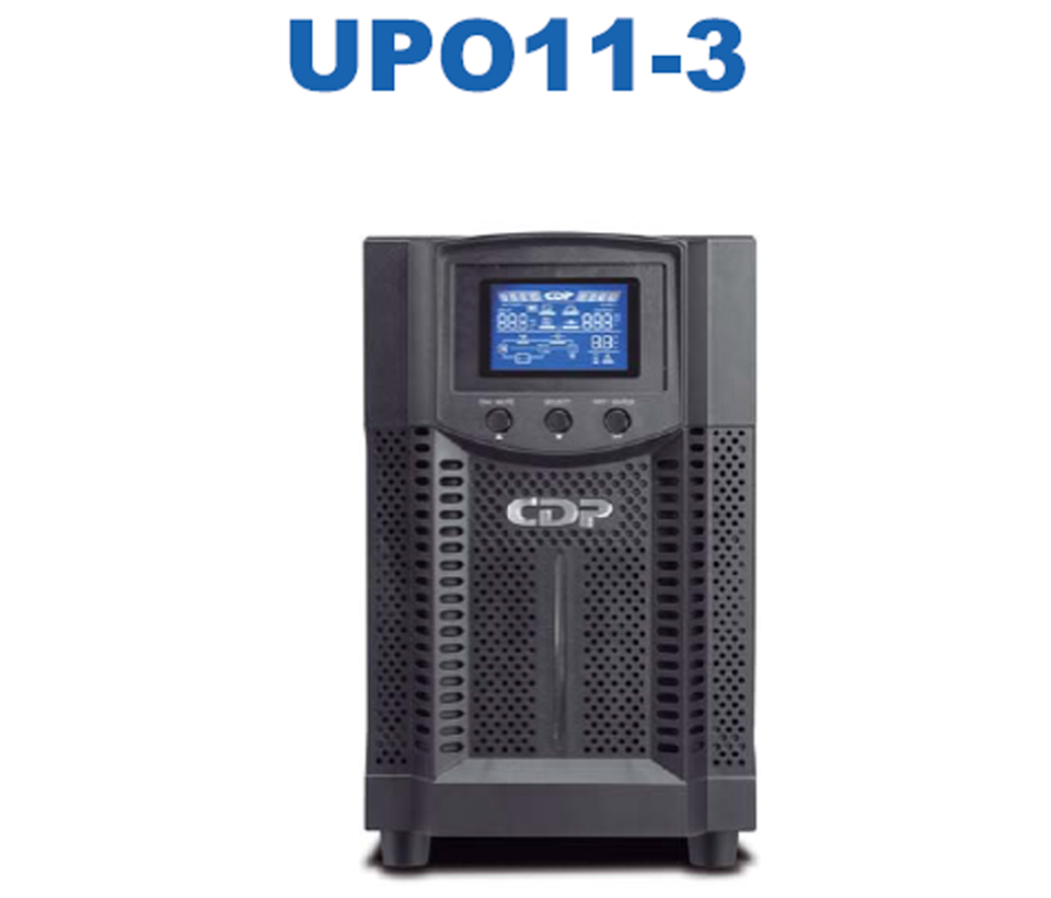 CDP UPO11-3 - UPS online 3000VA / 2700W / 4 Terminales de salida / Baterías 12V a 9AH X 6 / Respaldo 5min a carga completa / Requiere clavija o adaptador NEMA 5-20R