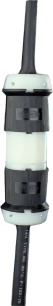 Conector Industrial con Bloqueo de Media Vuelta / 20 A 250 V CA / 2 Polos 3 Hilos / Color Blanco y Negro / Nema L6-20R.