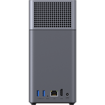 NAS UGREEN NASync DH2300 / Procesador RK3576 / 4GB  / 32GB eMMC / 2 Bahías SATA / JBOD-Basic-RAID 0-RAID 1 / Puerto HDMI 4K / 1 GbE / USB 3.2 Gen 1 Type-C / Detección NFC