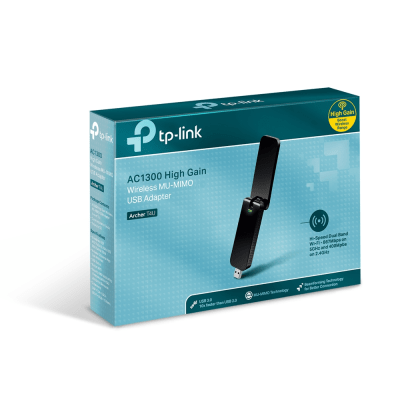 Adaptador  USB inalámbrico doble banda AC 1300 Mbps