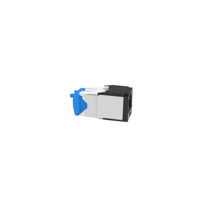 Conector Jack RJ45 Estilo TG, Mini-Com, Categoría 6A, Con Gel Resistente a la Corrosión, de 8 Posiciones y 8 Cables, Color Negro
