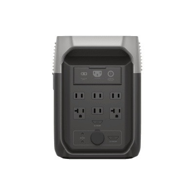 Estación de Energía Portátil Delta 3 1536Wh Litio LFP / 6 AC 1800 W (Max. 3600W) / 2 USB-C 100W / Capacidad para Aumentar Respaldo / Cargador de Coche 10A a 12.6V / Conectividad WiFi y Bluetooth (App) / Carga Solar 500W Max.