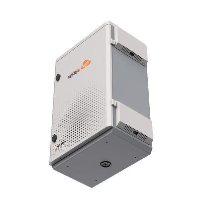 Gabinete de Acero Ventilado para Exterior con Rieles DIN y 4 Placas Laterales para Montaje de Equipos por Fuera