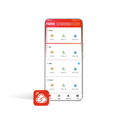 Licencia Permanente, Una Cuenta con Hasta 5 dispositivos App Fanvil Link , Monitoreo, Apertura Remota, Creación de Códigos QR