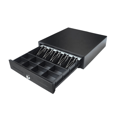 Cajón para Efectivo EK Series / Plataforma para Cajas Registradoras ECR / Gripper Metálico Durable / Bandeja para Monedas Removible / Uso Frecuente en Retail