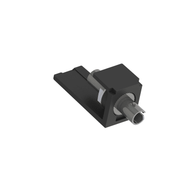Módulo Acoplador ST Simplex, para Fibra Óptica Multimodo OM3/OM4, Tipo Mini-Com, Color Negro