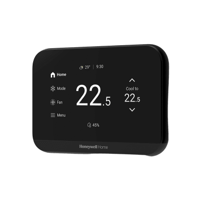 Termostato Inteligente ElitePRO S900 / Pantalla Táctil 4.3 pulgadas / WiFi + Bluetooth + Matter / Control 3H/2C Bomba Calor o 2H/2C Convencional / Sensor Humedad / Diseño Elegante Blanco o Negro / ENERGY STAR