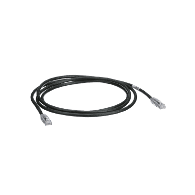 Cable de Parcheo TX6, UTP Cat6, 24 AWG, CM, Color Negro, 2.13 Metros (7 Pies)