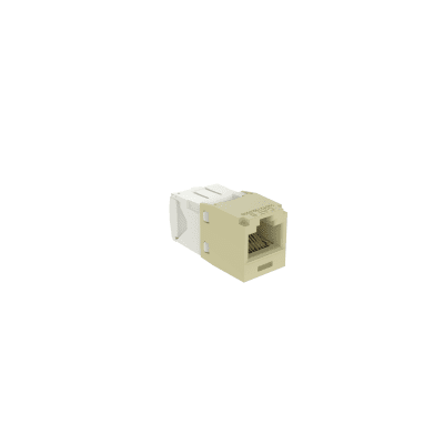 Conector Jack RJ45 Estilo TG, Mini-Com, Categoría 6, de 8 Posiciones y 8 Cables, Color Marfil