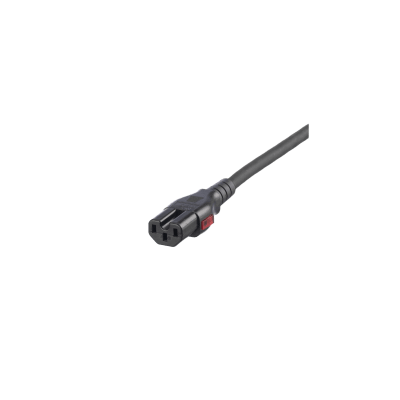 Cable de Alimentación Eléctrica Con Bloqueo Doble de Seguridad, de IEC C14 a IEC C13, 4 ft. de Largo, Color Negro, Paquete de 10 Piezas