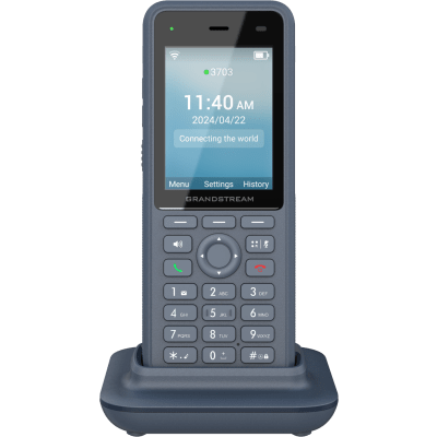 Teléfono IP Wi-Fi Inalámbrico WP836 / Wi-Fi 6 Doble Banda / IP69K Resistente a Exteriores / Batería 3000 mAh / 4 Conferencias / Bluetooth Integrado / USB Tipo C / Compatibilidad con Códec Opus HD