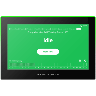 Estación de Intercomunicación SIP con Wi-Fi 6, Bluetooth y Control Total para Agendamiento de Salas y Edificios Inteligentes (Color Negro)