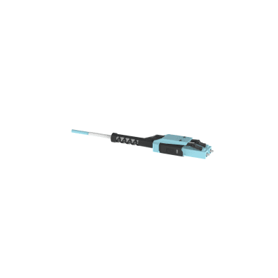 Jumper de Fibra Óptica Multimodo 50/125 OM4, LC-LC Uniboot Duplex, LSZH, Color Aqua, 3 Metros (9.84 Pies)