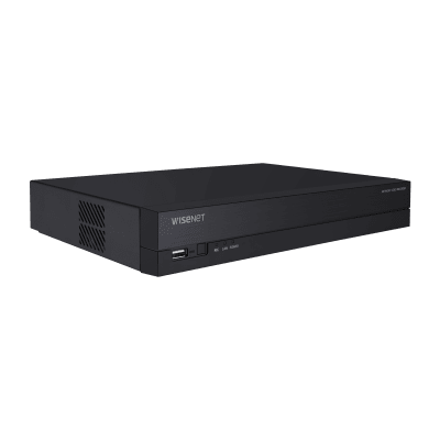 NVR 8 Megapíxel / 8 canales / H.265 / P2P Wisenet / 8 puertos PoE / Incluye 4TB para grabacion / NDAA