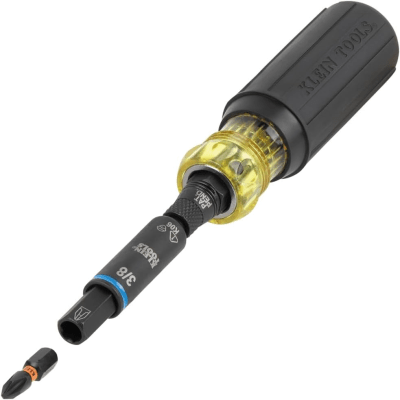 Destornillador / Llave de Tuercas 10 en 1 KNECT™ con Clasificación de Impacto / Compatible con Herramientas Eléctricas / Puntas Intercambiables / Portabrocas KNECT™ de 12 Puntos / Barra de Acero / Torque de 150 in-lb
