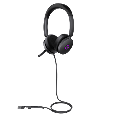 Diadema Yealink UH48 Dual Teams USB-C/A Certificada para Teams y Soporte Multiplataforma UC