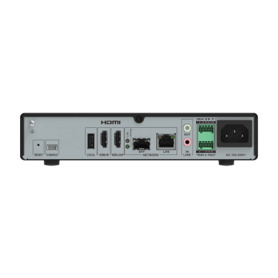 Transmisor HDMI / 1080p 60 fps / YUV 444 / POE 802.3at / Dual Ethernet Gigabit + SFP / RS-232/485 / Instalación Rack